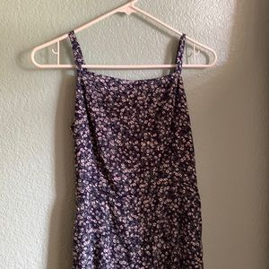 Girls navy romper